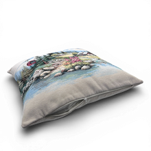 Carica l'immagine nel visualizzatore di Gallery, Copricuscino ALPINE VILLAGE, Gobelin Jacquard, 45x45 cm