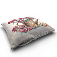 Carica l'immagine nel visualizzatore di Gallery, Copricuscino TULIP SEASON, Gobelin Jacquard, 45x45 cm