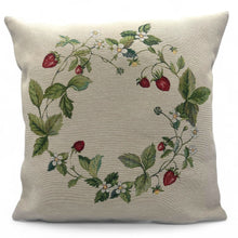 Carica l'immagine nel visualizzatore di Gallery, Copricuscino FRAGOLE, Gobelin Jacquard, 45x45 cm