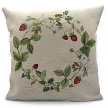 Carica l'immagine nel visualizzatore di Gallery, Copricuscino FRAGOLE, Gobelin Jacquard, 45x45 cm
