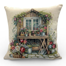 Carica l'immagine nel visualizzatore di Gallery, Copricuscino GARDEN HOUSE, Gobelin Jacquard, 45x45 cm