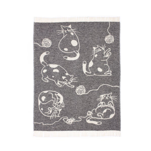 Coperta di Lana, 100% Lana naturale di pecore della Nuova Zelanda, Jaquard, 170x130 cm