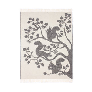 Coperta di Lana, 100% Lana naturale di pecore della Nuova Zelanda, Jaquard, 170x130 cm