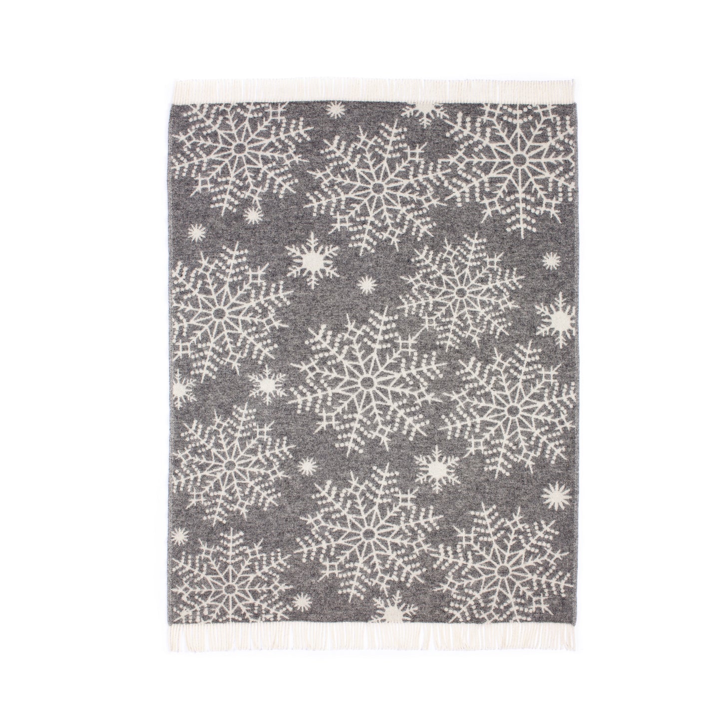 Coperta di Lana, 100% Lana naturale di pecore della Nuova Zelanda, Jaquard, 170x130 cm