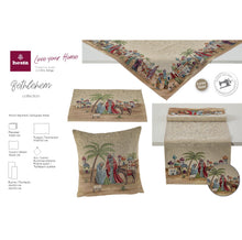 Laden Sie das Bild in den Galerie-Viewer, Kissenbezug BETLEHEM, uni, Gobelin Jacquard, Lurex Gold, 45x45 cm
