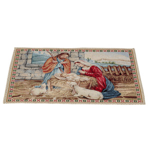 Tischläufer Runner Tischset CHRISTMAS EVE, uni, Gobelin Jacquard, Lurex Gold