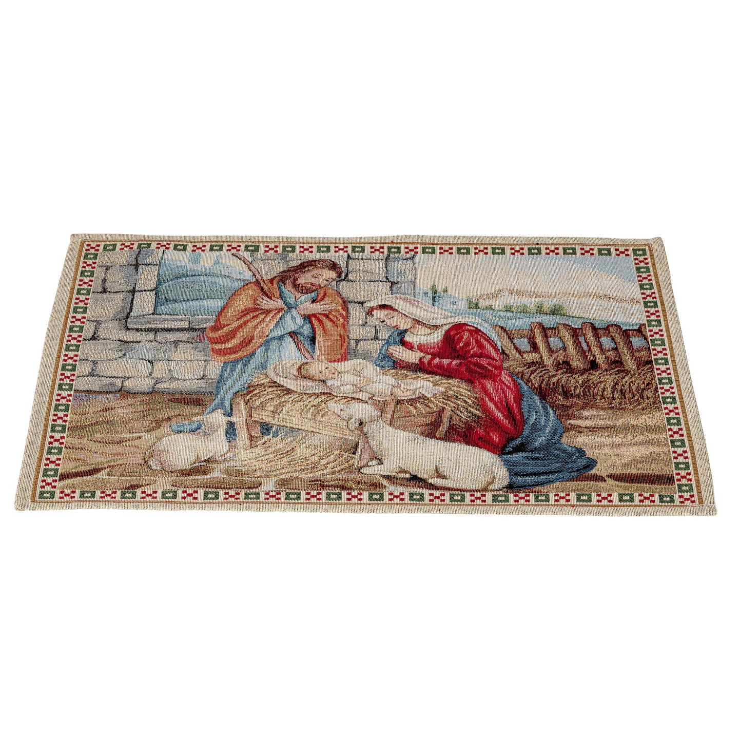 Tischläufer Runner Tischset CHRISTMAS EVE, uni, Gobelin Jacquard, Lurex Gold