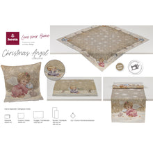 Laden Sie das Bild in den Galerie-Viewer, Tischläufer Runner Tischset CHRISTMAS ANGEL, uni, Gobelin Jacquard, Lurex Gold
