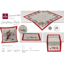 Carica l&#39;immagine nel visualizzatore di Gallery, Tovaglia CHRISTMAS PARTY, uni, Gobelin Jacquard, Lurex Silver, 100x100 cm
