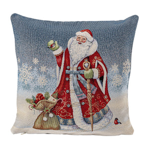 Copricuscino PAPA NOEL, uni, Gobelin Jacquard, 45x45 cm