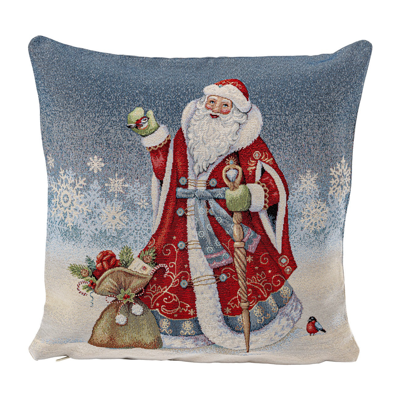 Copricuscino PAPA NOEL, uni, Gobelin Jacquard, 45x45 cm