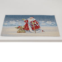 Laden Sie das Bild in den Galerie-Viewer, Tischläufer Runner Tischset PAPA NOEL, uni, Gobelin Jacquard
