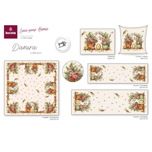Copricuscino DAMIRA uni, Gobelin Jacquard, 45x45 cm