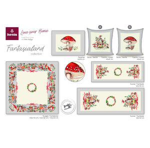 Tovaglia FANTASIALAND uni, Gobelin Jacquard