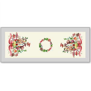 Tischläufer Runner Tischset FANTASIALAND uni, Gobelin Jacquard