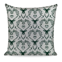Carica l&#39;immagine nel visualizzatore di Gallery, Copricuscino LANDHAUS HIRSCH, verde, Jacquard, 45x45cm
