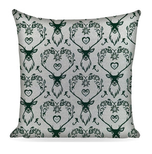 Copricuscino LANDHAUS HIRSCH, verde, Jacquard, 45x45cm