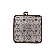 Carica l&#39;immagine nel visualizzatore di Gallery, Presina quadrata LANDHAUS HIRSCH, marrone, Jacquard
