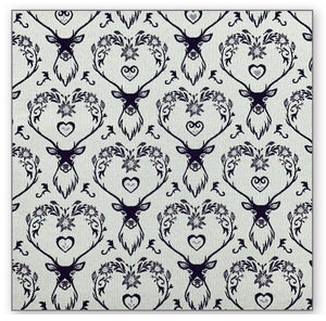 Tovaglia LANDHAUS HIRSCH, blu, Jacquard