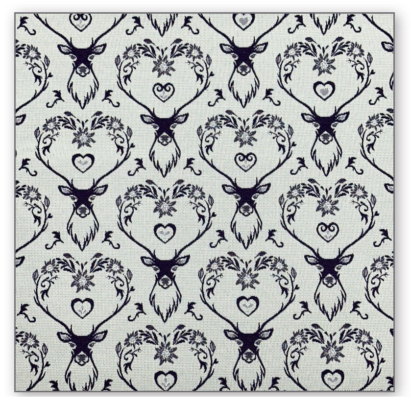 Tovaglia LANDHAUS HIRSCH, blu, Jacquard