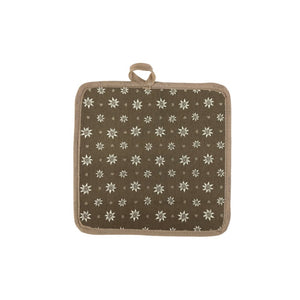 Presina quadrata LANDHAUS EDELWEISS, marrone, Jacquard