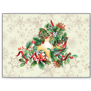 Tischläufer Runner Tischset ESTRELLAS, uni, Gobelin Jacquard