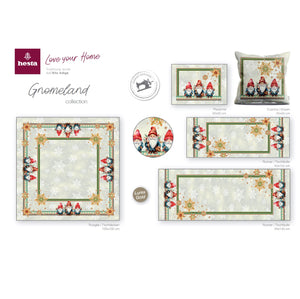 Tovaglia GNOMELAND, uni, Gobelin Jacquard, Lurex Gold, 100x100 cm