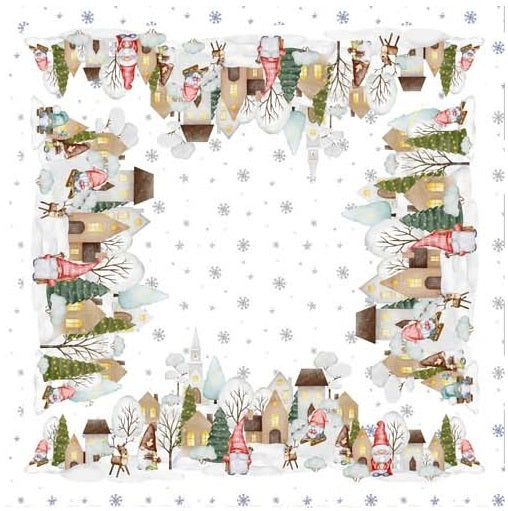 Tovaglia XMAS CITY, Cotone stampato