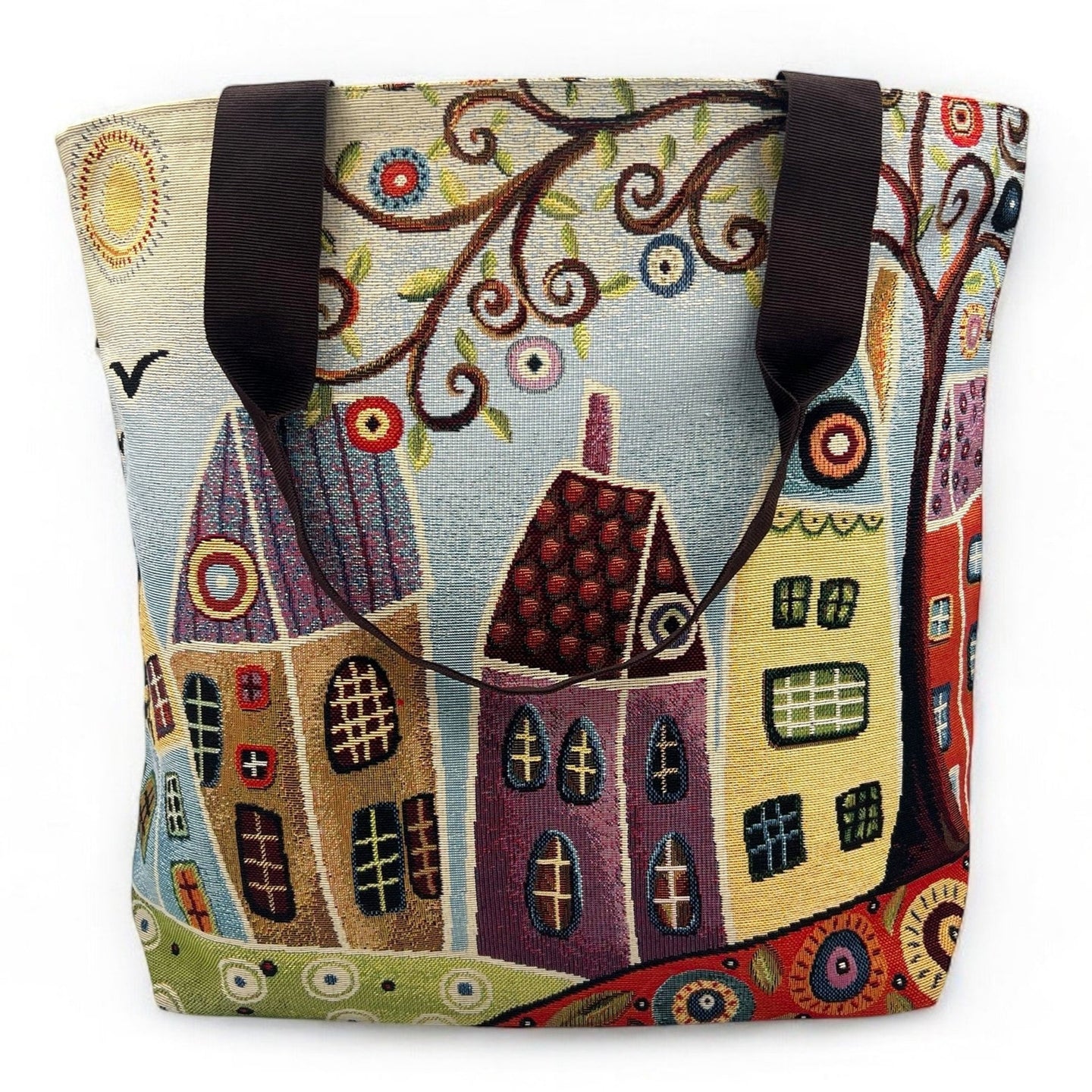Shopper COLOR VILLAGE, Gobelin Jacquard