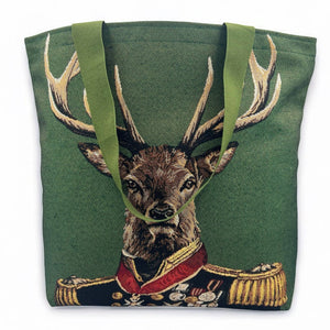 Stofftasche MAURICE grün, Gobelin Jacquard