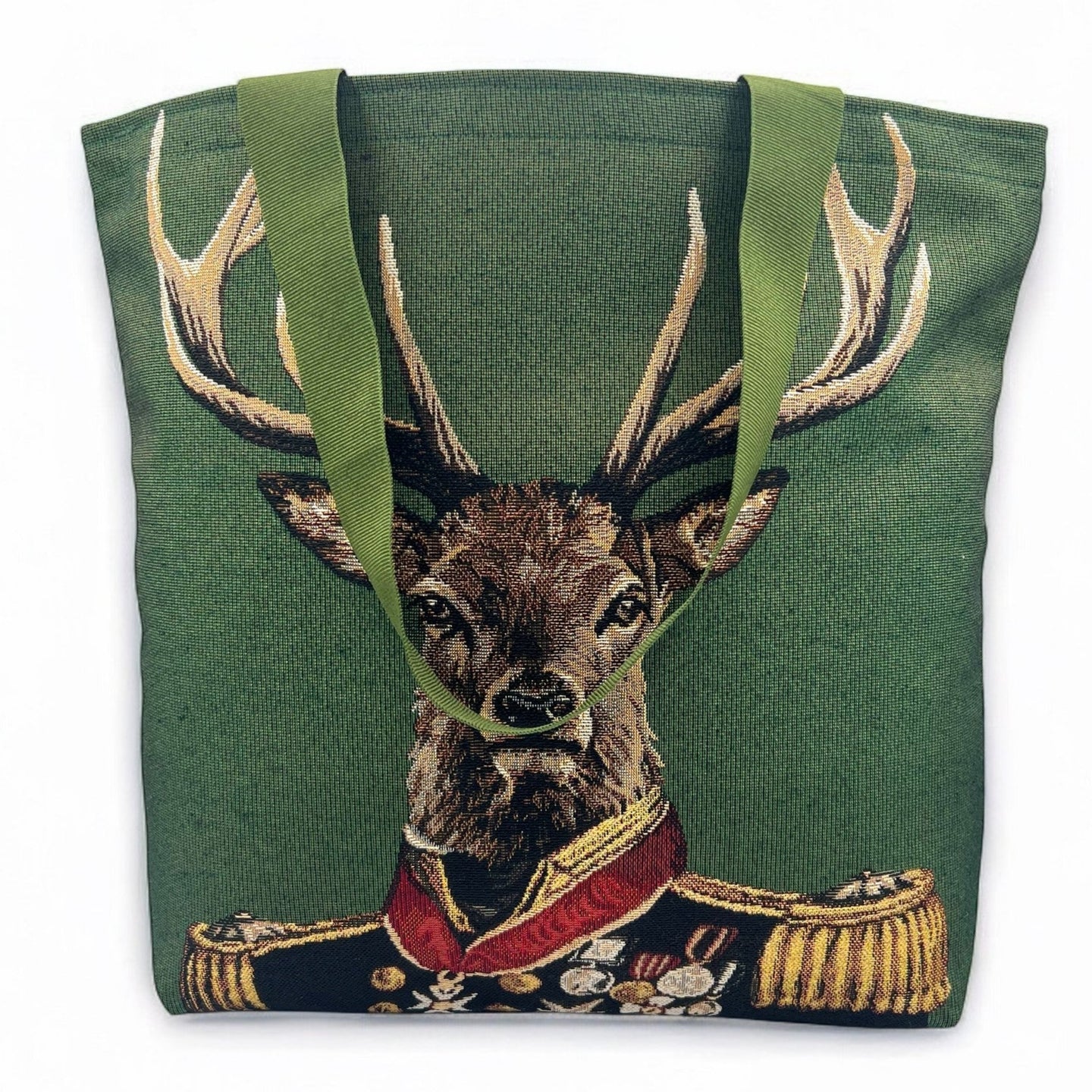 Stofftasche MAURICE grün, Gobelin Jacquard