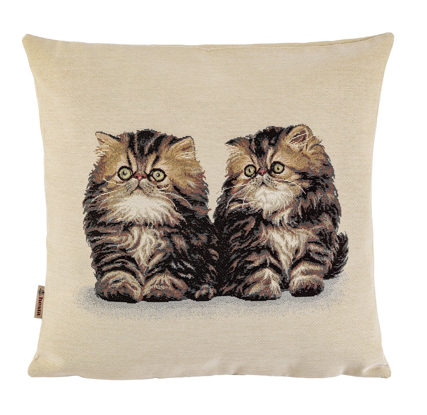 Copricuscino SIMBA & NALA, Gobelin Jacquard, 45x45 cm