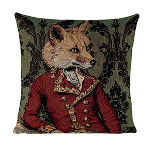 Copricuscino VOLPE, Gobelin Jacquard, 45x45 cm