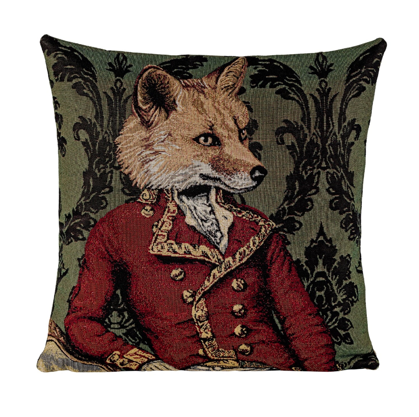 Copricuscino VOLPE, Gobelin Jacquard, 45x45 cm