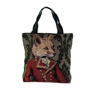 Stofftasche FUCHS, Gobelin-Jacquard
