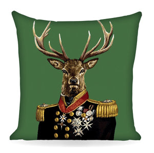 Copricuscino MAURICE verde, Gobelin Jacquard, 45x45 cm