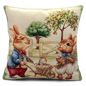 Kissenbezug ADAMS, uni, Gobelin Jacquard, 45x45 cm