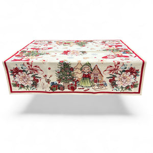 Tovaglia ALWINA, uni, Gobelin Jacquard, 100x100 cm