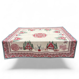 Tovaglia CHAMONIX, uni, Gobelin Jacquard, 100x100 cm