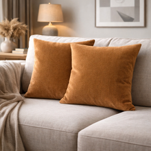 Laden Sie das Bild in den Galerie-Viewer, HESTA ATELIER Kissenbezug aus weichem Chenille – Weicher und formstabiler Stoff – Angenehm weich – Modernes Design – Hergestellt in Italien – Ohne Füllung
