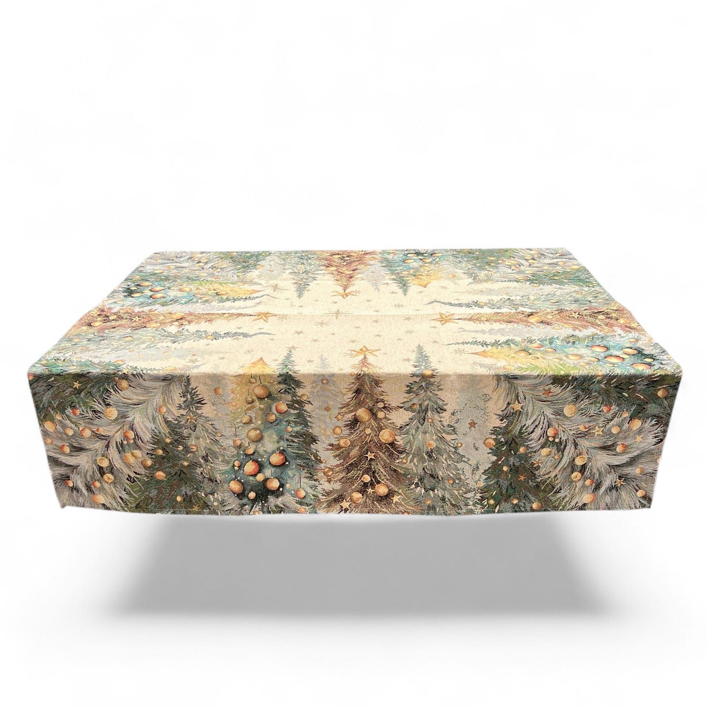Tovaglia CHRISTMAS LIGHTS, uni, Gobelin Jacquard, lurex oro, 100x100 cm