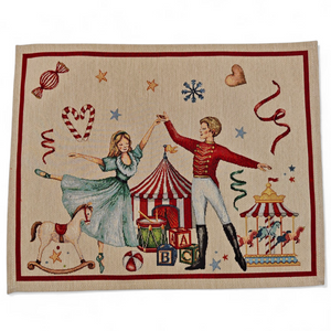 Table Set CHRISTMAS SHOW Placemat Tovaglietta Gobelin Jacquard, 40x50 cm