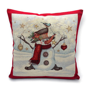 Kissenbezug CHRISTMAS PARTY, uni, Gobelin Jacquard, Lurex Silver, 45x45 cm