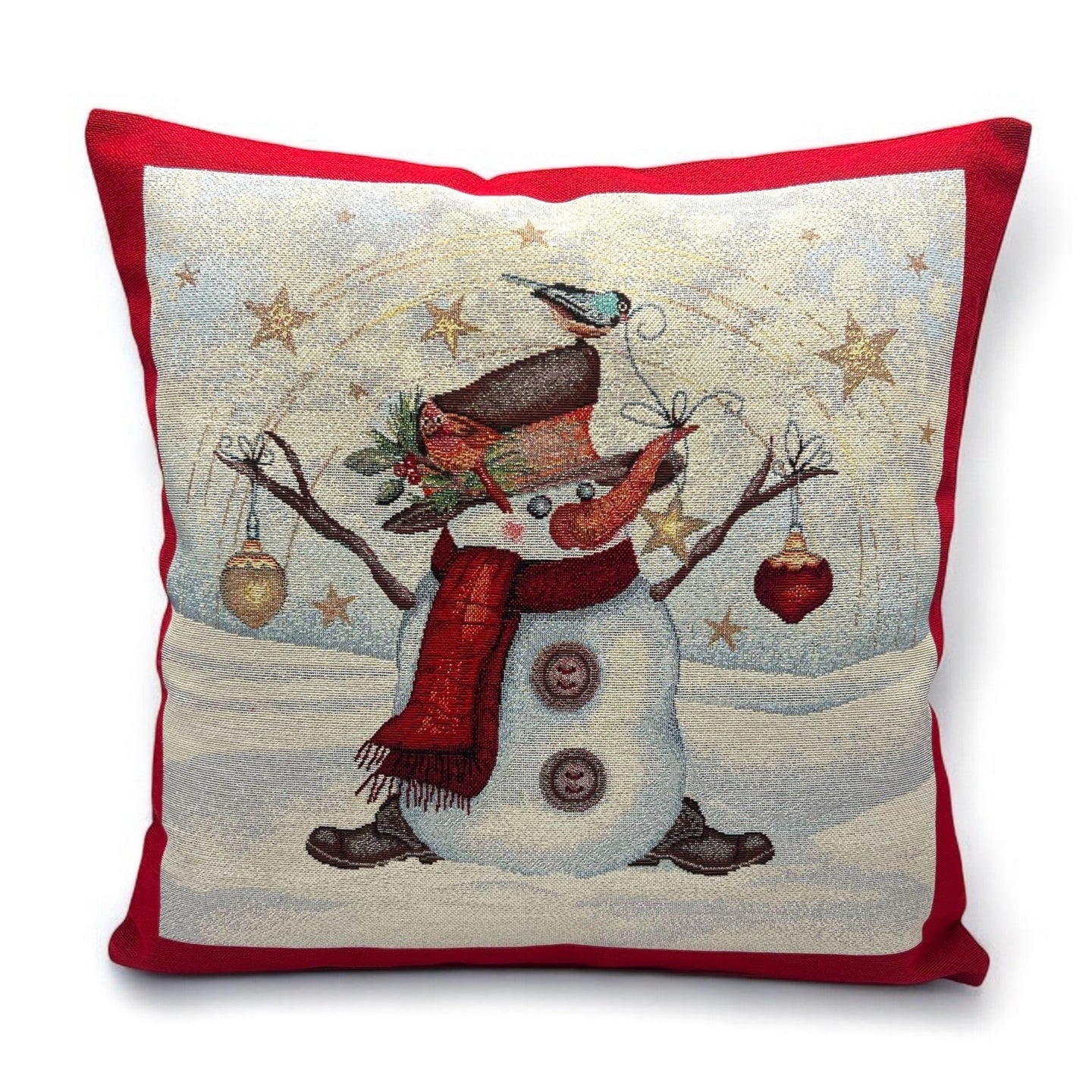 Kissenbezug CHRISTMAS PARTY, uni, Gobelin Jacquard, Lurex Silver, 45x45 cm