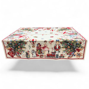 Tovaglia CHRISTMAS SHOW, uni, Gobelin Jacquard, 100x100 cm