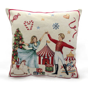 Kissenbezug CHRISTMAS SHOW, uni, Gobelin Jacquard