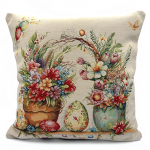 Copricuscino DAMIRA uni, Gobelin Jacquard, 45x45 cm