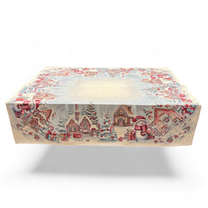 Tovaglia ELI, uni, Gobelin Jacquard, lurex argento, 100x100 cm
