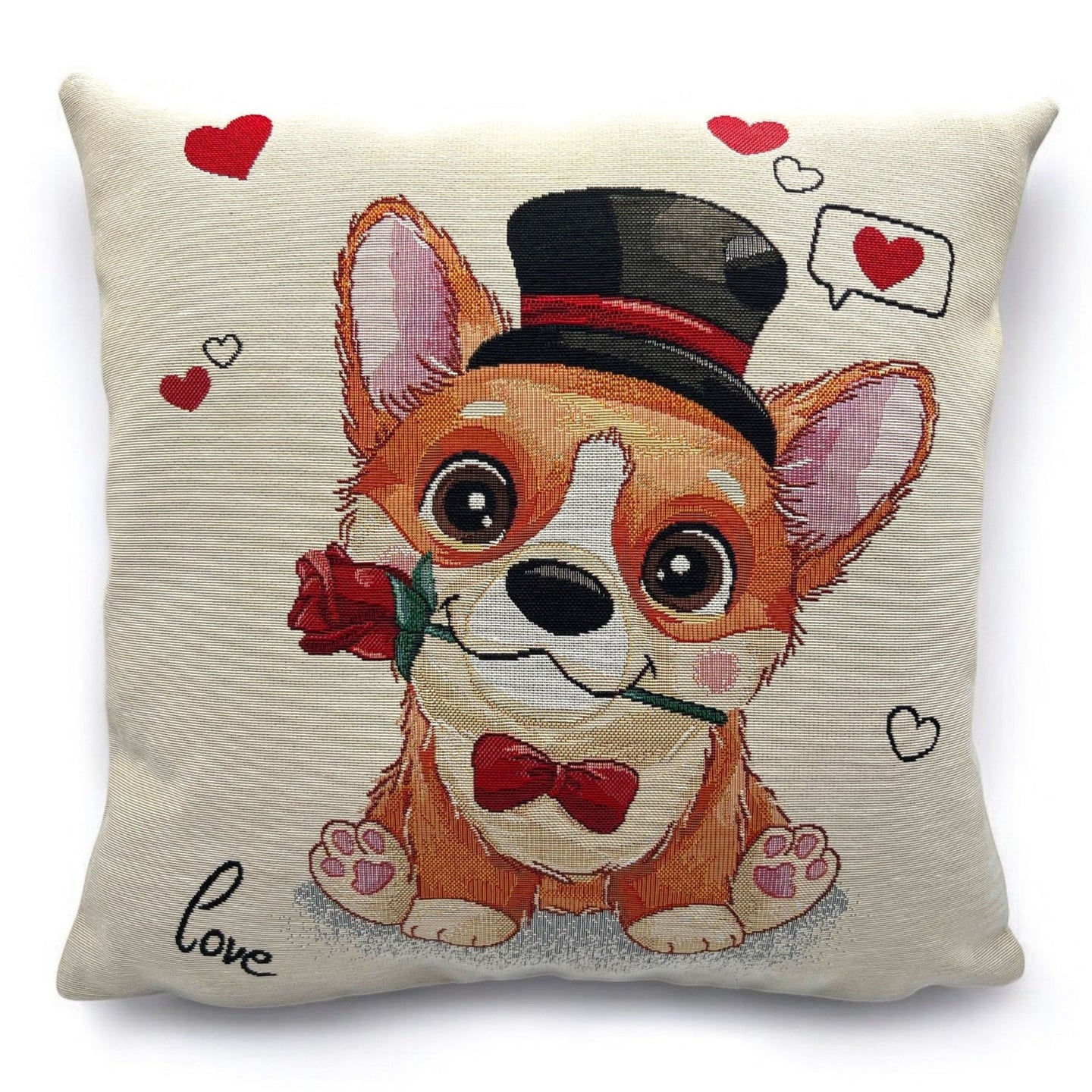 Copricuscino FIN, Gobelin Jacquard, 45x45 cm