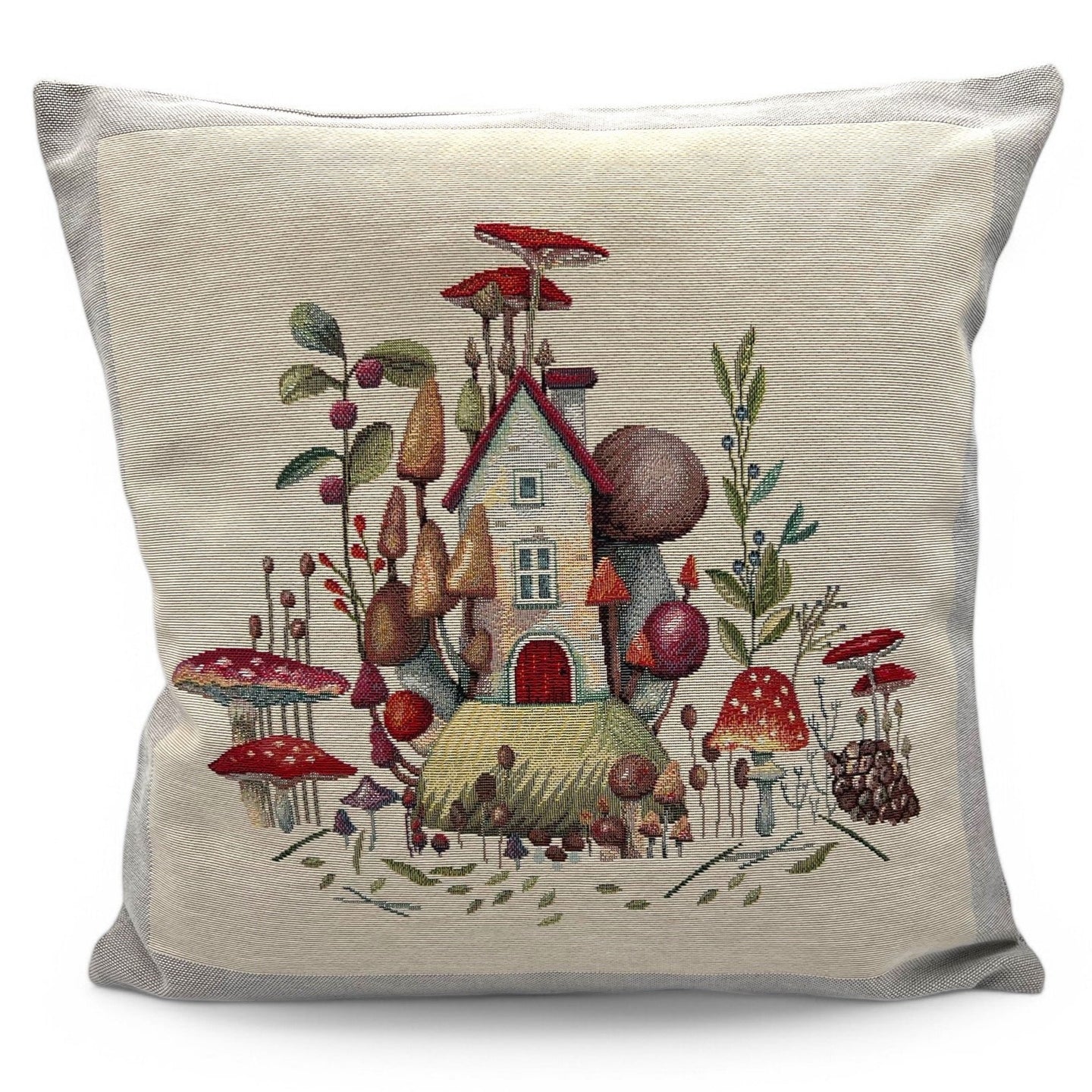 Copricuscino FANTASIALAND Auni, Gobelin Jacquard, 45x45 cm